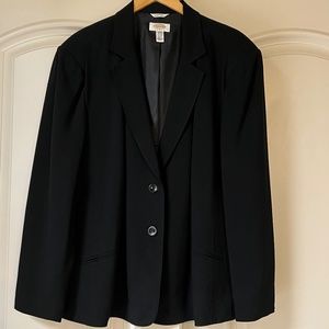 Pristine Talbots Black Italian Blazer